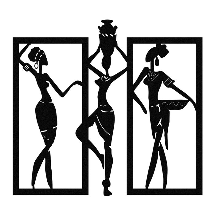 Wallity Aurora - M119 Escultura de Pared de Metal Negra Wallity Aurora - M119 Escultura de Pared de Metal Negra